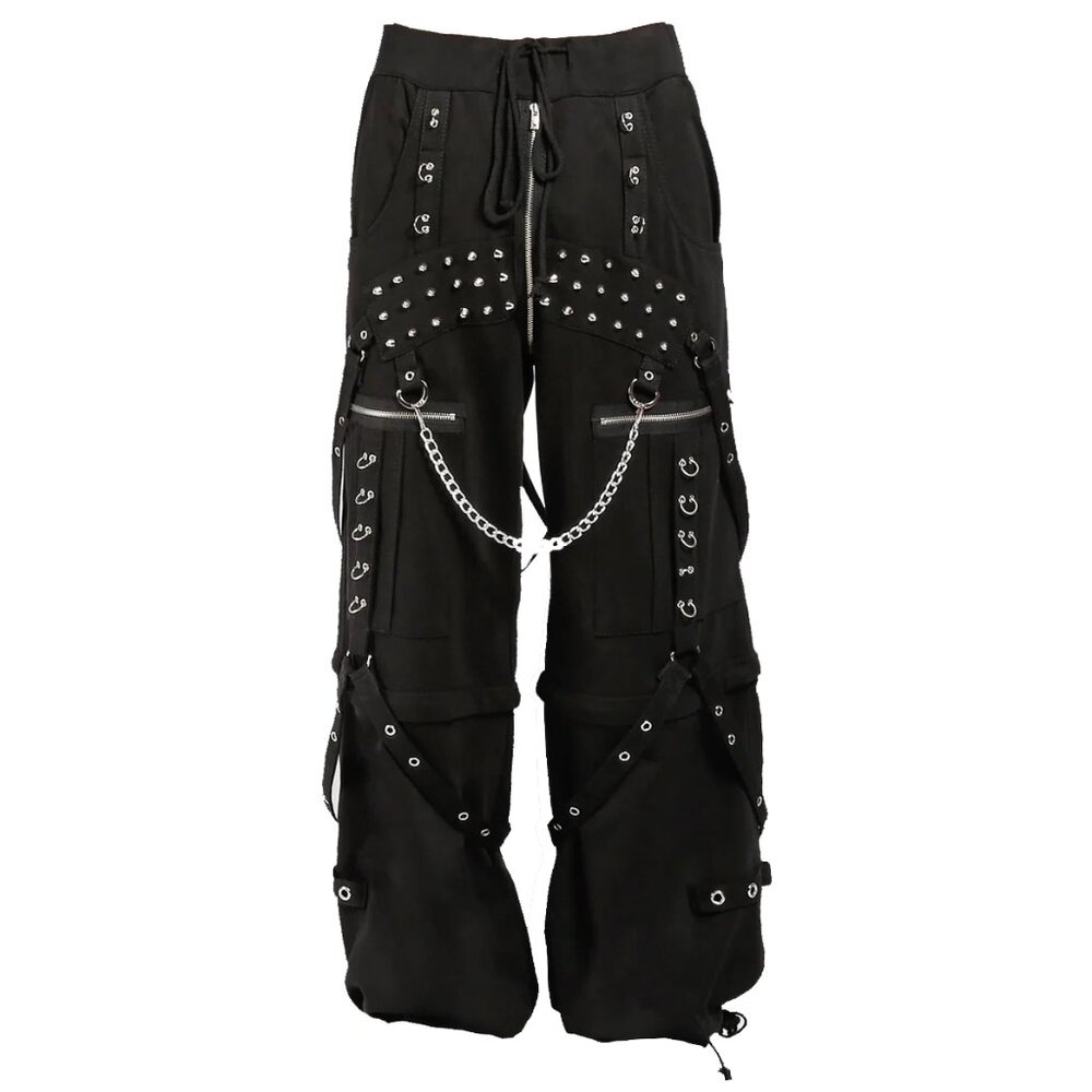 Men's Gothic Trip Pant Bondage Cyber Trip Pant Chain Techno Rock Punk Shorts/USA